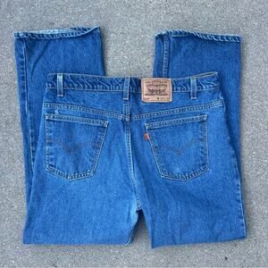Vintage 90s Levi’s 517 orange tab boot cut jeans 38x30